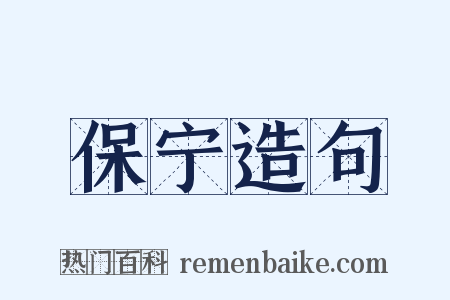 保宁造句是什么意思的图片